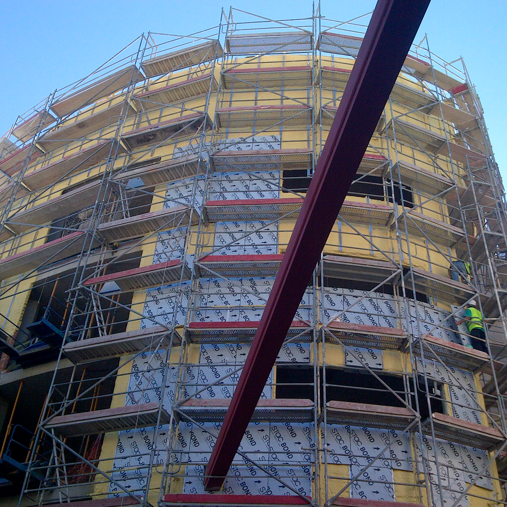 Fachada ventilada estructuras metálicas